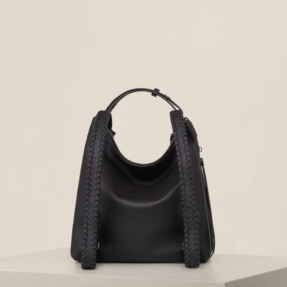 NWT All Saints Black Kita Lea Backpack - Picture 4 of 7